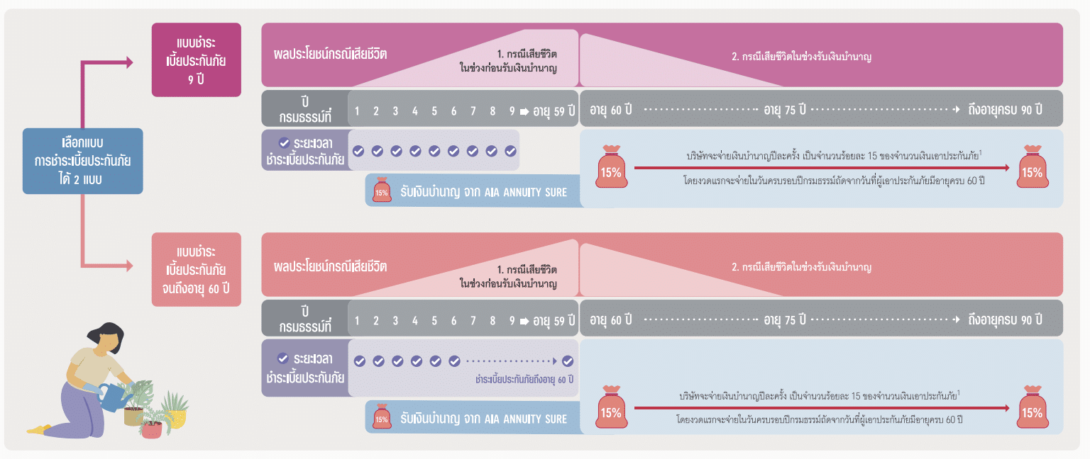 ตัวอย่าง AIA Annuity Sure